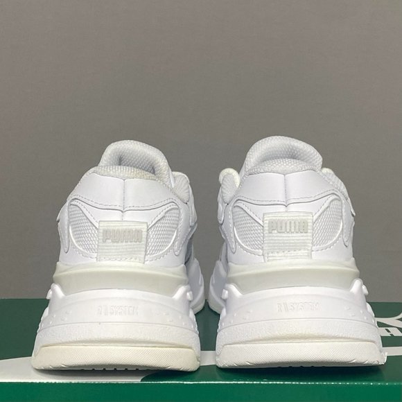 Puma RS-Fast Junior / Grade School Sneakers (Triple White) 382060-02 NEW - Picture 3 of 7